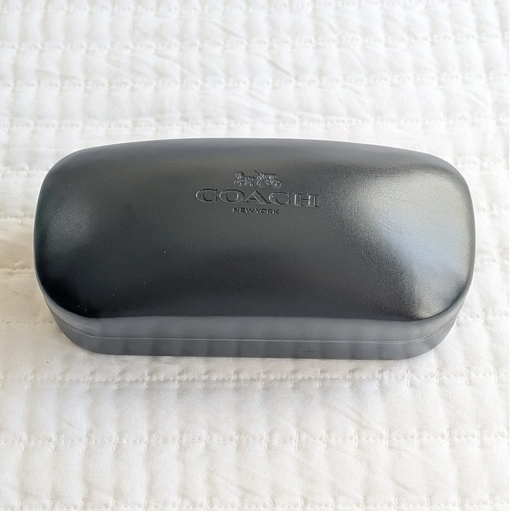 NWT Coach Square Frame Polarized Sunglasses HC8271U L1101‎ w Original Case Black